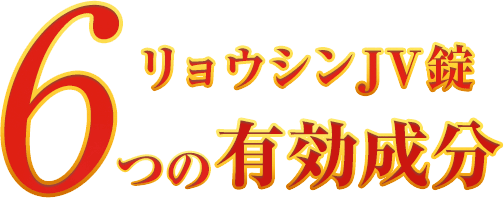 リョウシンJV錠6つの有効成分